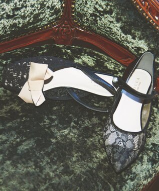 TOCCA PEARL MARY JANE PUMPS パンプス レースブラック系5