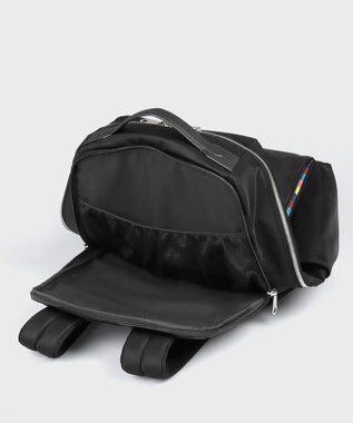 Paul Smith ナイロンブライトストライプトリム リュック ブラック