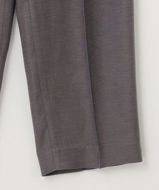 自由区 【XSサイズ～/洗える/セット着用可】キュプラリネンシャンタン イージーテーパードパンツ グレー系