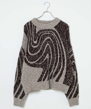 WEGO 幾何学柄ニットプルオーバー 柄3