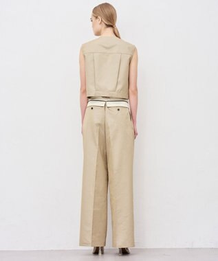 uncrave チノギャバジン ワイドトラウザー ベージュ