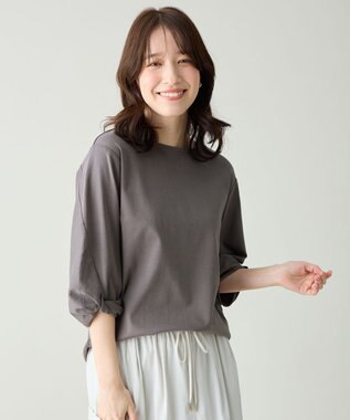 ANY L 【WEB限定】シルケットスムースツイストスリーブカットソー