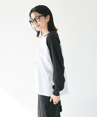 CRAFT STANDARD BOUTIQUE ラグランフロッキープリントＴｅｅ White