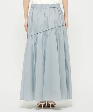 uncrave シアープルーフナイロン ドローコードスカート サックス