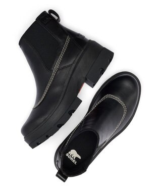 SOREL SOREL/ ジョアンフォーワード チェルシー /ソレル Black、 Bleached Ceramic