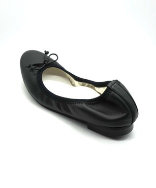 nouvelleRobe Oū 新色追加【本革・高反発】Round ラウンドトゥ バレエシューズ ブラック