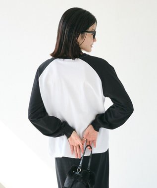 CRAFT STANDARD BOUTIQUE ラグランフロッキープリントＴｅｅ White