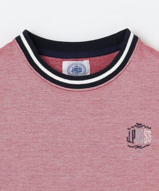 J.PRESS KIDS 【110-130cm】COOLMAX コンビボーダー リブＴシャツ レッド系