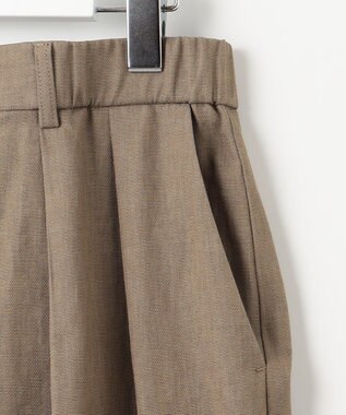 自由区 【洗える】ドビーオックスストレッチカーブ パンツ モカ