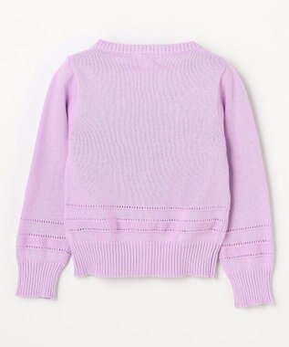 組曲 KIDS 【90-100㎝】クラシック カーディガン ライラック系