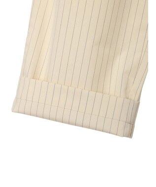 CRAFT STANDARD BOUTIQUE イージーケアピンストライプテーパードパンツ Stripe Ivory