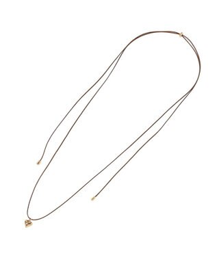 earth music&ecology ハートコードネックレス Brown