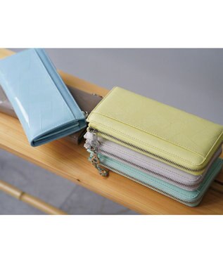 MIYABIYA La quoh with kirakaracho　角つなぎ ソフトレザー L字財布 菜の花(イエロー)