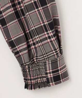 組曲 シアーツイルチェック ワンピース ベージュ系3