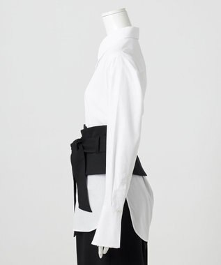 23区 L 【エステータ】ウールダブルクロス カマーバンド ブラック系