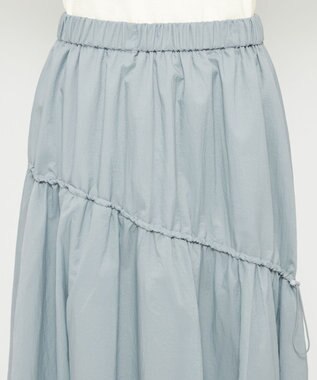 uncrave シアープルーフナイロン ドローコードスカート サックス