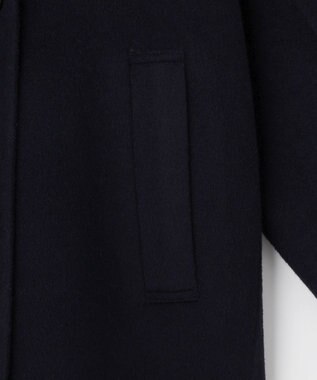 組曲 S ダブルブレストリバー コート ネイビー系