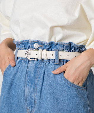 WEGO リングバックルベルト オフホワイト