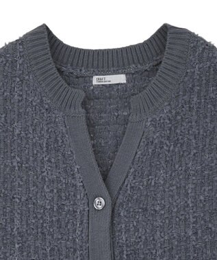 CRAFT STANDARD BOUTIQUE ツイード編みニットベスト Deep Purple