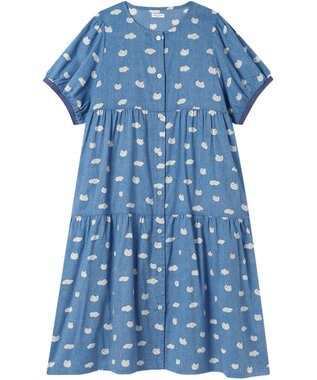 tsumori chisato SLEEP ツモリチサト ワンピース 綿100%(本体) 楊柳素材 5分袖 半袖 ロング丈 レディース UNT121 /ワコール