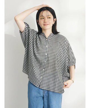 CRAFT STANDARD BOUTIQUE バンザイブラウス Gingham Check