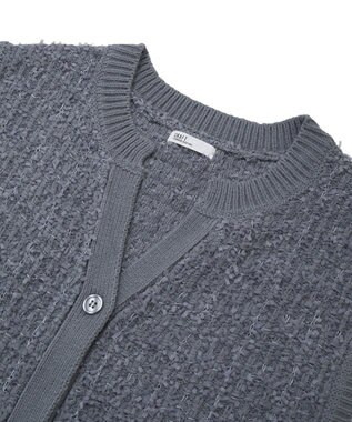 CRAFT STANDARD BOUTIQUE ツイード編みニットベスト Deep Purple