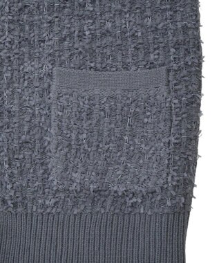 CRAFT STANDARD BOUTIQUE ツイード編みニットベスト Deep Purple