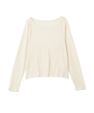 earth music&ecology 【SET2点】ツイストキャミレイヤードカットソー Ivory