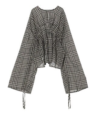 earth music&ecology ワッシャードロスト羽織りシャツ Check