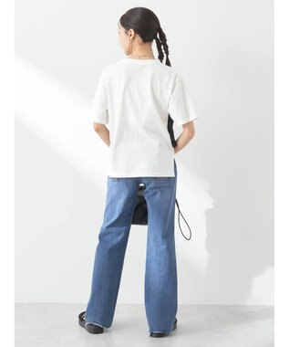 earth music&ecology ビスチェドッキングプルオーバー White×Black