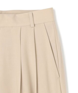 BEIGE， 【GISELe 6月号掲載】OREGANO / サマーウールタックワイドパンツ Taupe