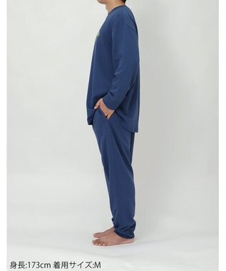 WACOAL ワコール_リラックス＆スリープ パジャマ 綿100%(本体) ガーゼ裏毛素材 長袖 長ズボン PEANUTS スヌーピー メンズ FGX560 /ワコール コン