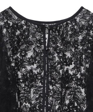 AMERICAN HOLIC 前後２WAYシアーレースブラウス Black