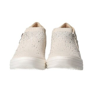 Bridget Birkin 【Round About】ラインストーンインヒールスニーカー ホワイトコンビ