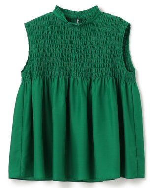 UNFILO 【WEB限定】シアーシャーリングブラウス グリーン