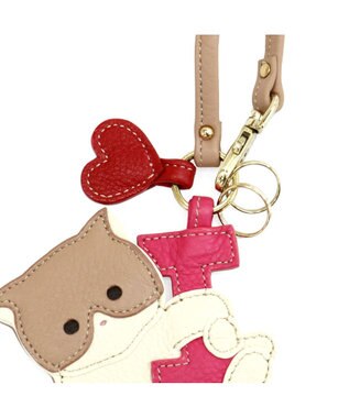 IBIZA アニマーダ　牛革　チャーム（ネコ） オーク