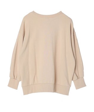earth music&ecology 袖スリットスウェット Beige