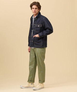 J.PRESS MEN ヴィンテージライク デニム カバーオール ネイビー系