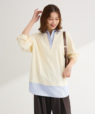 Green Parks 衿レイヤードッキングチュニック