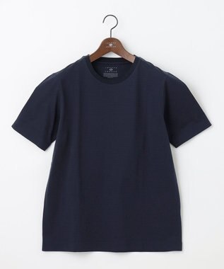 JOSEPH ABBOUD 【吸水速乾/】千鳥サッカー Tシャツ ネイビー系
