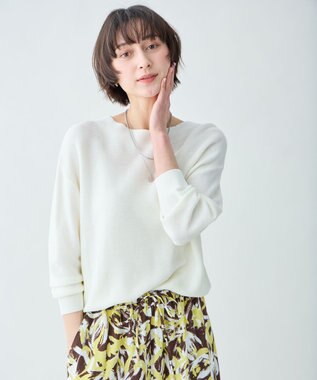 ANY L アクリルガーターニット エクリュ