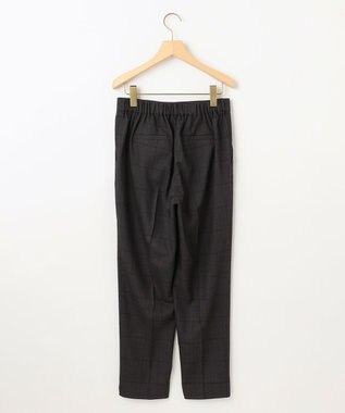 組曲 L ハンサムツイルテーパード パンツ チャコールチェック系3