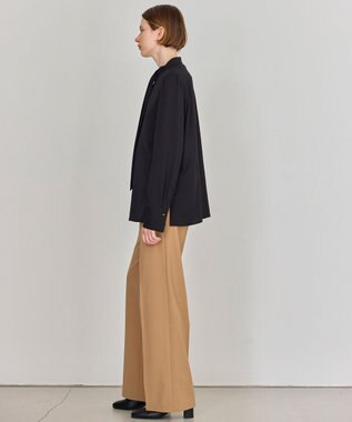 BEIGE， 【WEB限定・洗える】MIRABEAU / 2WAYストレッチボウタイブラウス Black