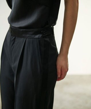 GRACE CONTINENTAL タキシードワイドパンツ ブラック
