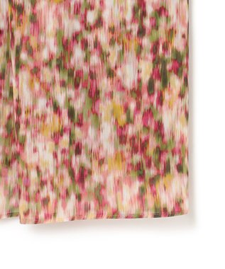 BEIGE， 【洗える】BORONIA / フラワーシフォンロングスカート Pink Print