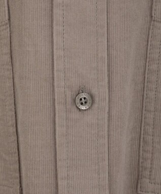 AMERICAN HOLIC Ｗポケットコーデュロイシャツ Gray Beige