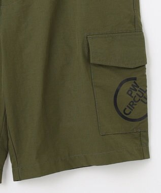 PW CIRCULUS 【MEN】【洗える】カーゴ ショートパンツ カーキ系