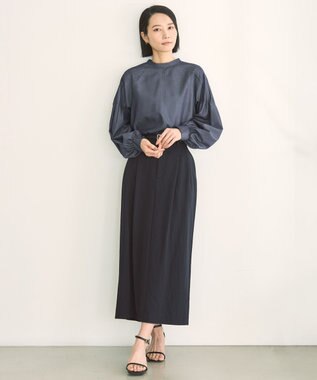 UNFILO L タックスカート ネイビー