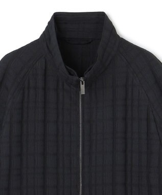 JOSEPH HOMME グレンチェックジャガードストレッチ  フ―ディーブルゾン ブラック系