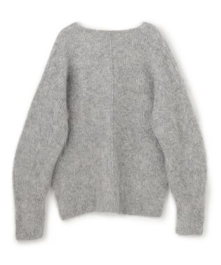 uncrave アルパカニット Vネックトップス グレー